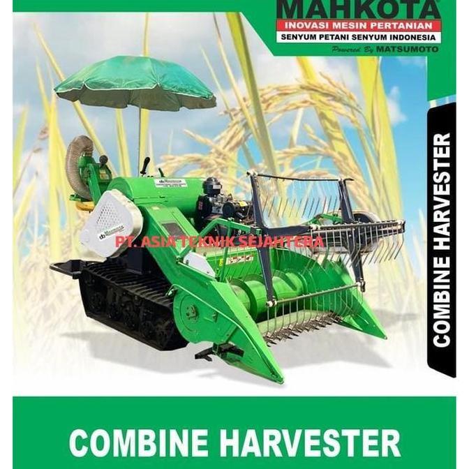 Mesin Panen Padi Mahkota Original Combine Harvester