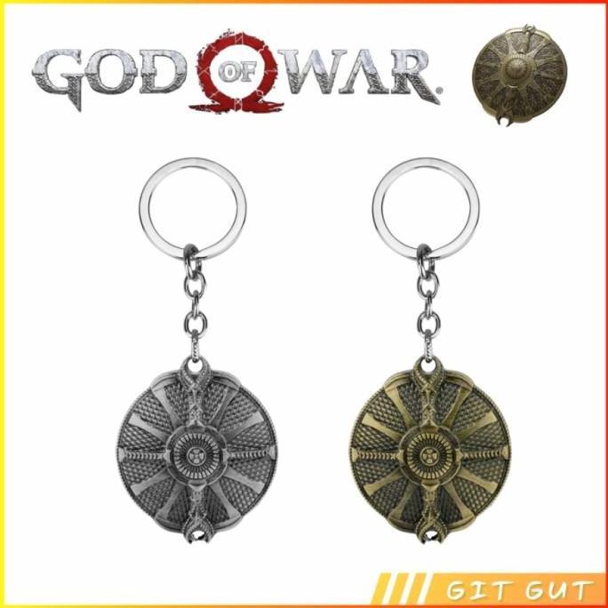 Keychain Gantungan Kunci God of war Kratos Guardian Shield