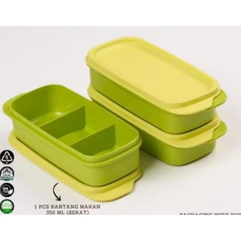TERBARU TEPAK MAKAN SEKAT / TEPAK BEKAL MINI MULTIFUNGSI / TEPAK SEKAT MIKI 350ML
