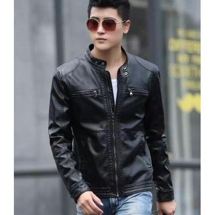FLASH SALE JAKET SEMI KULIT SAFLOK Wol VIENA HITAM Kain Keren Pria Blazer Distro Cowok Slimfit Casua