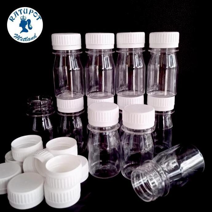 2Nd- Botol Bp Kapsul,Pil,Sirup,Madu,Zamzam 30 Ml Bening Tutup Putih Segel 100Pc