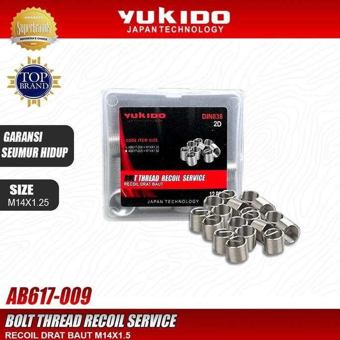 YUKIDO BOLT THREAD RECOIL SERVICE / RECOIL PERBAIKAN DRAT BAUT M14X1.25 2D BMP27