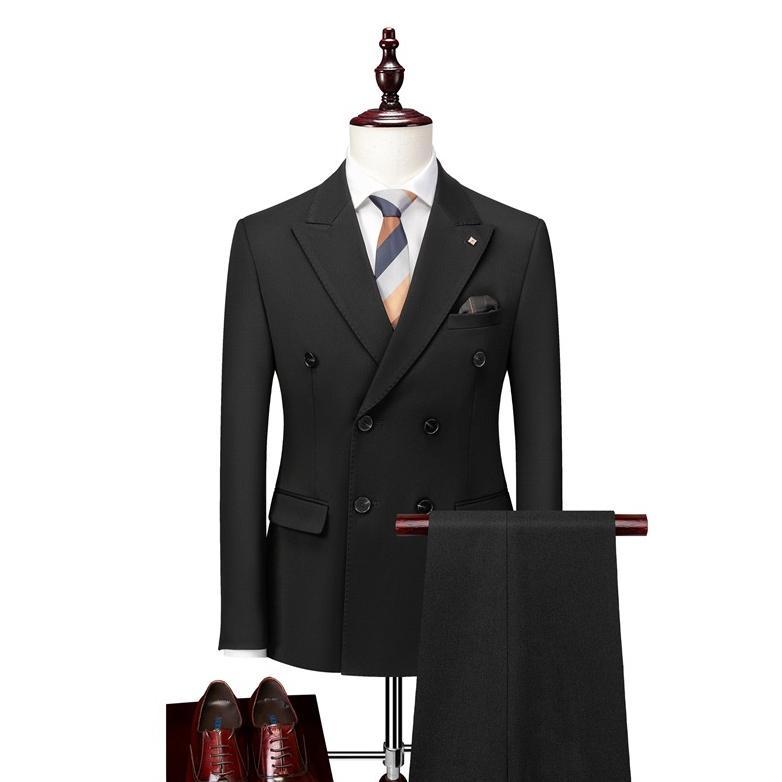 NEW DEALS SILAS SETELAN JAS DOUBLE BREASTED SEMI WOOL blazer pria / setelan jas pria / jas pria form