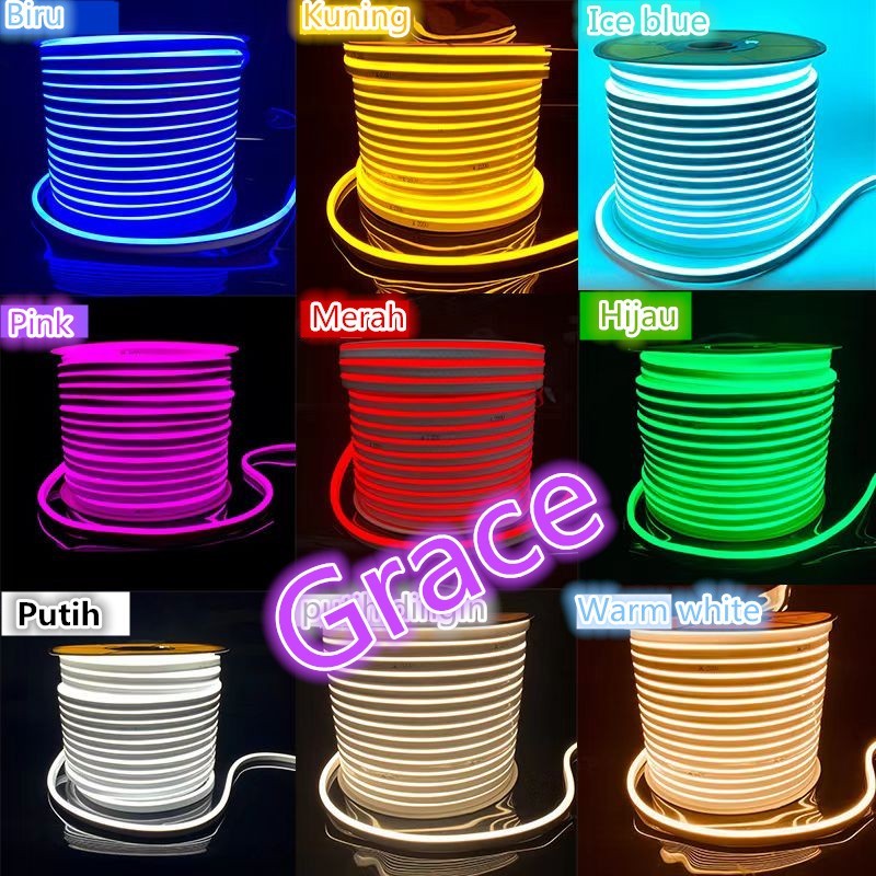 Lampu Led Neon Flex 220V / Lampu Led Neon Flex 50M-100M Flexibel Flexy 220V