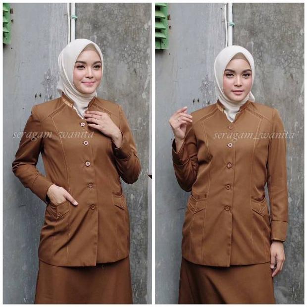 Promo Baru Seragam Guru Khaki / Pns Gelap / Pemda Aceh