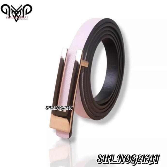 Ikat pinggang GAMIS wanita BIG SIZE JUMBO sabuk wanita kulit Perempuan Hitam Stainless