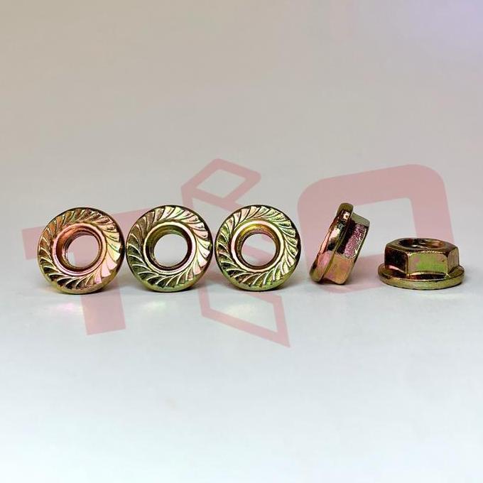 FLANGE NUT M6 / M 6 / BAUT OTOMOTIF / BAUT M6 / BAUT M 6 / INSERT NUT BMP27