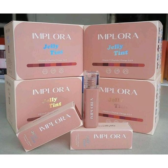 Lips- Implora Jelly Tint - Lip Tint | Implora Cheek & Lip Tint Model Ice Cream Bibir Lipstick Lipsti