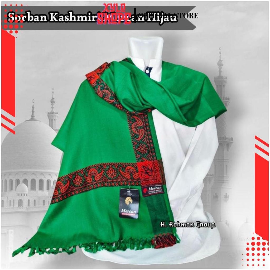 Sorban Kashmiri Hijau Merchan Asli India SP Best Seller