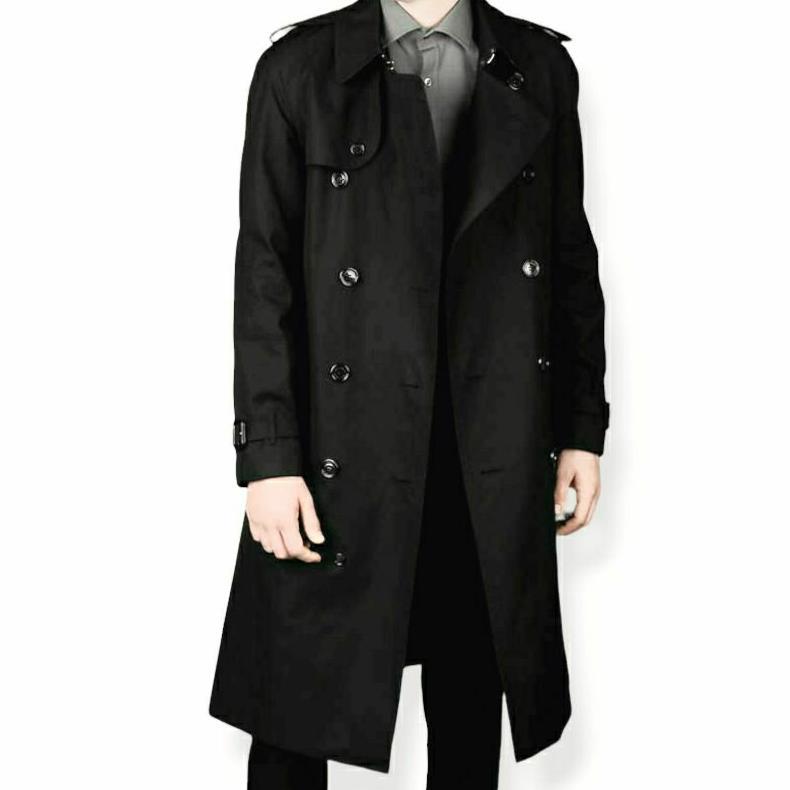 TERBARU ZIVK Harvey Trench Coat Double Breasted - Coat Panjang Pria