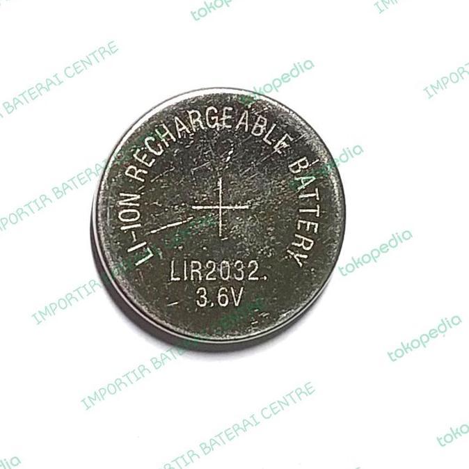 BATERAI LIR2032 LIR2032 LIR 2032 3,6VOLT LI-ION RECHARGEABLE IBC27