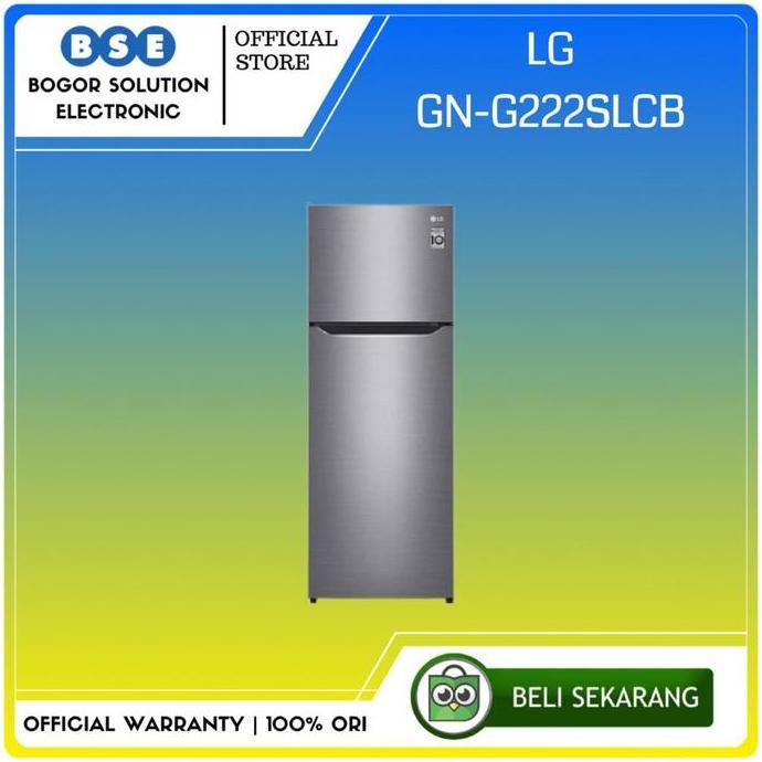 Kulkas LG 2 Pintu 225 Liter LG GN-G222SLCB Kulkas 2 Door LG GNG222SLCB