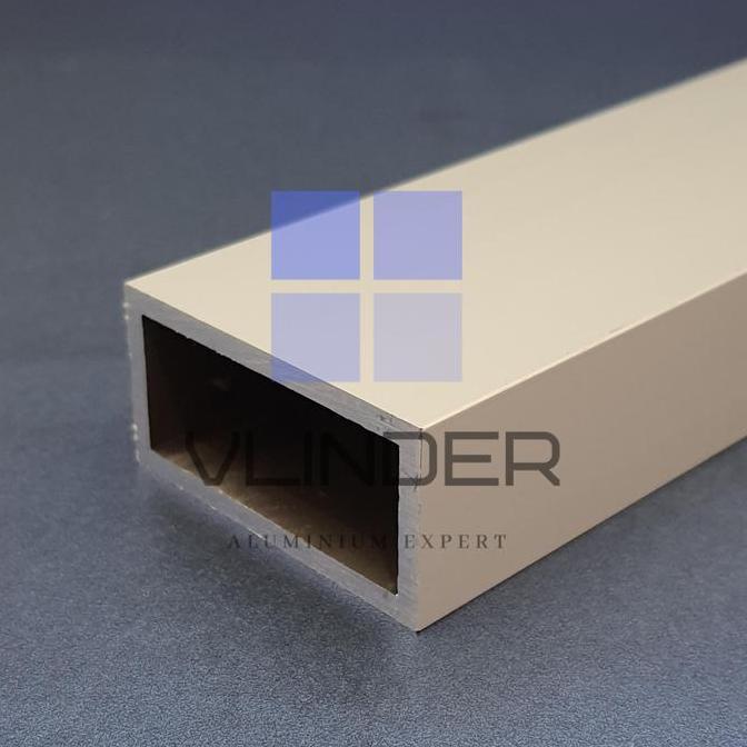 Hollow Aluminium 50 x 25 mm, t. 3 mm