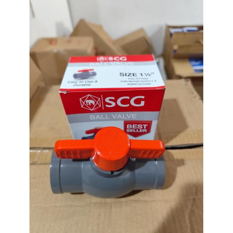 [SCG] Stop Kran / Ball Valve PVC 1,5" SCG