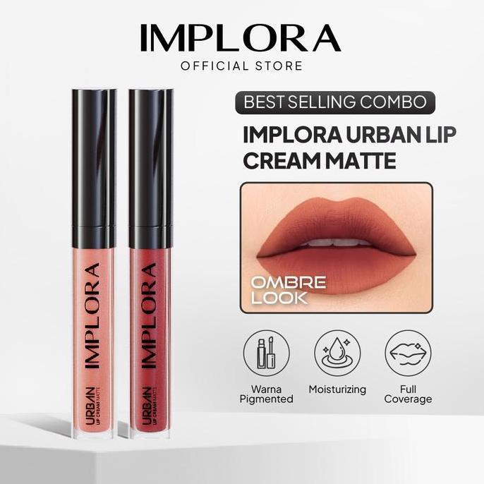 Lips- [ Selling Combo] Implora Urban Lip Cream Ombre Look