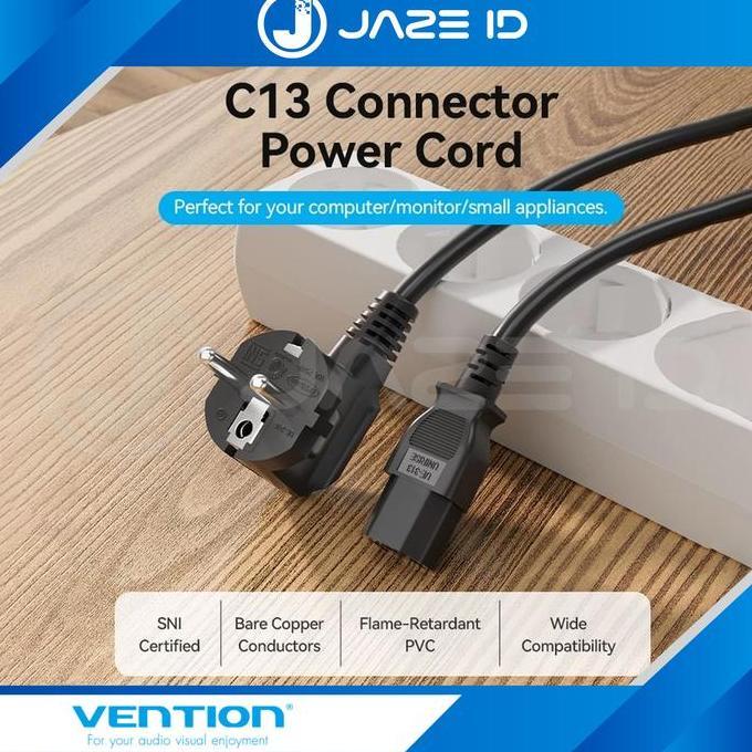 VENTION KABEL POWER C13 CONNECTOR CPU PC KOMPUTER UPS RICE COOKER BARU