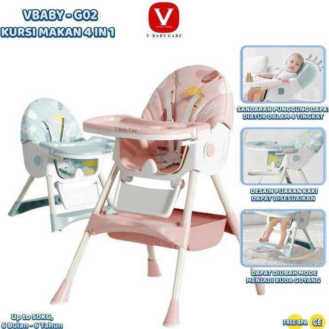Munasabela - V-BABY CARE Kursi makan balita/Kursi makan anak/Kursi makan balita multifungsi/kursi ma