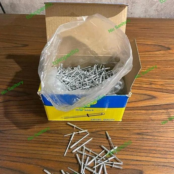Paku rivet 450 paku rivet 3,2 MM X 12,7 MM paku ripet 450 ( 1 KOTAK )