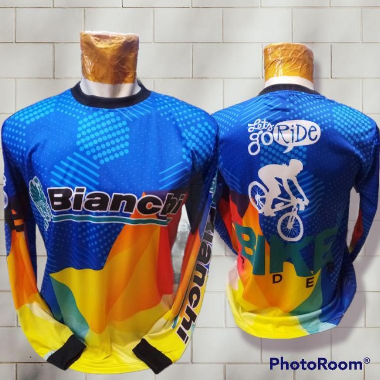 Terlaris ( Bisa Cod ) Baju Kaos Sepeda#Jersey Sepeda#Lengan Panjang#Full Print