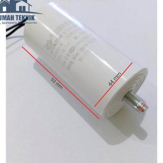 Kapasitor Cbb 60 35 Uf 450 Vac Kompresor Angin Portable