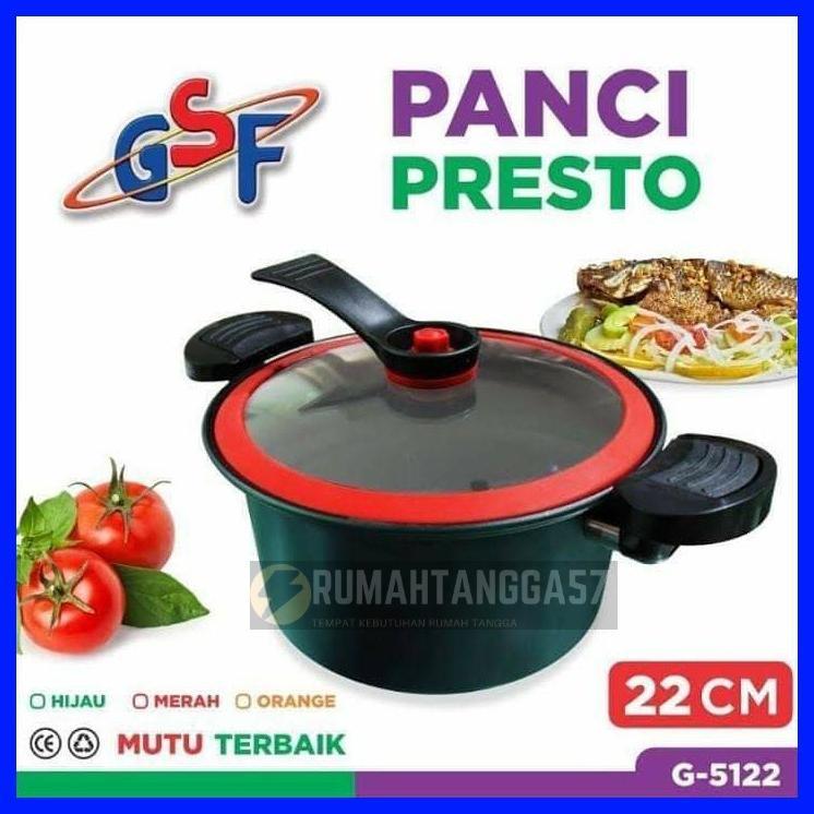 Panci Presto Gsf G-5122 / Presto Gsf G 5122 / Panci Presto Viral 22Cm Gsf G-5122 / Panci Presto Toti