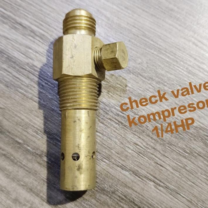 Check Valve Kuningan 1/4 Hp Untuk Kompresor Swan