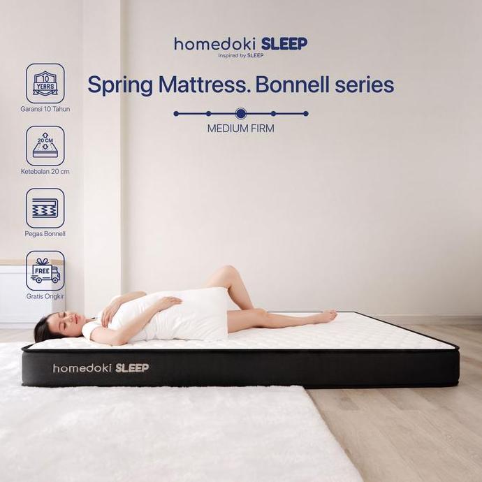 HARGA TERBAIK - Homedoki Bonnell  Series / Bonnell Spring / Kasur Spring Bed / Tebal 20cm Atau 25cm 