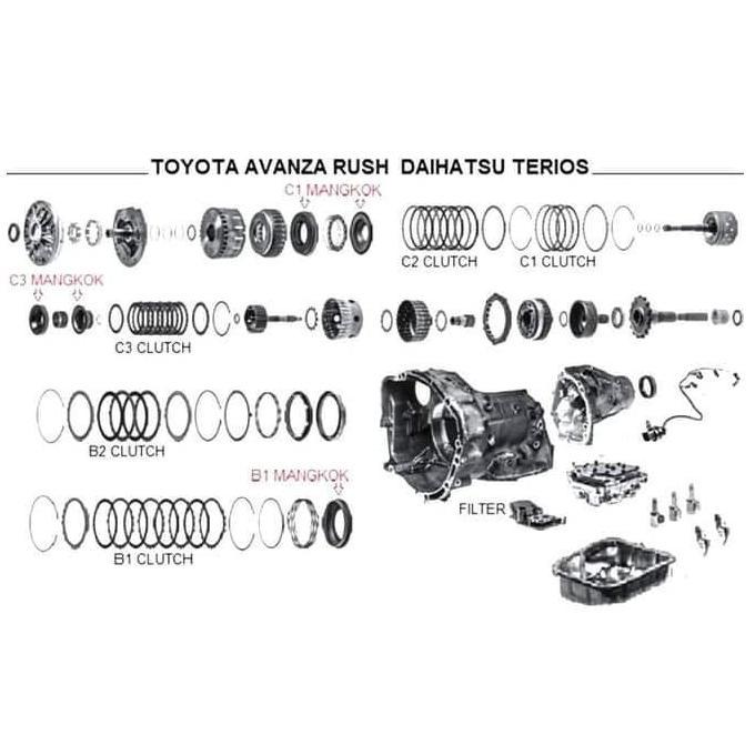 Avanza Agya Matic Transmisi Mangkok Pistion B2 1300Cc 35623-B1020
