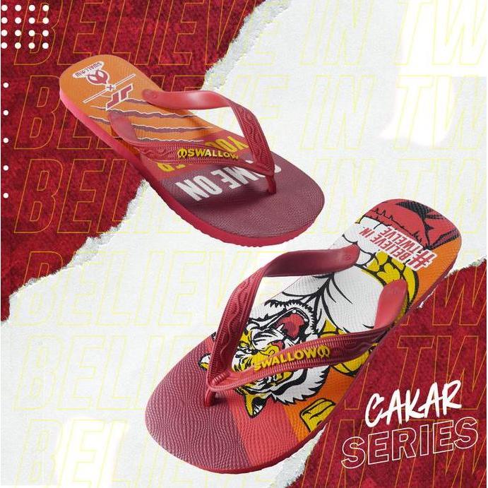 DI119 - SANDAL SWALLOW X PERSIJA (JUARA APPAREL) - TIPE CAKAR - Ltd Ed. 1/3000