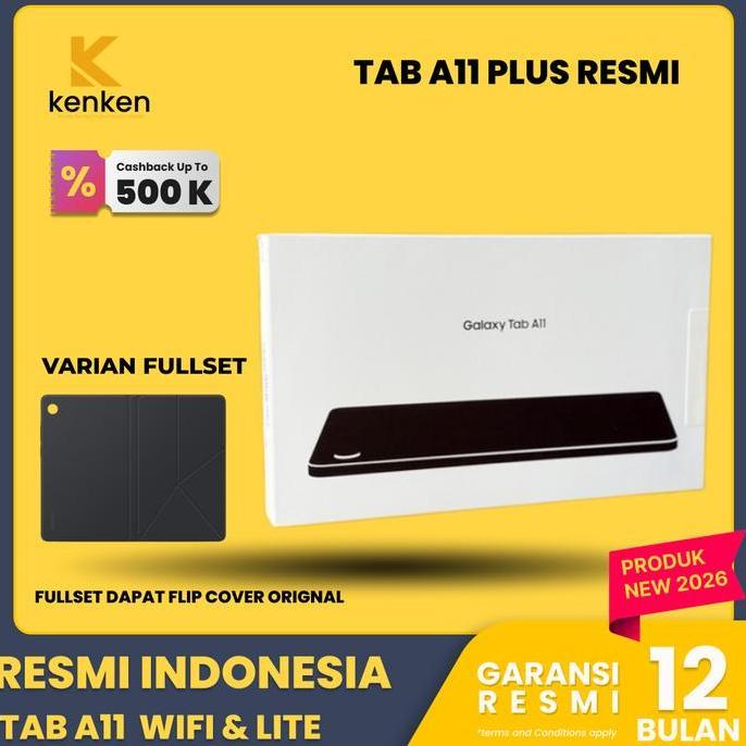 Samsung TAB A11 4/64 GB Wifi Only & LITE 4G Garansi Resmi 8.7 Inci TFT LCD 90Hz Mediatek Helio G99 5