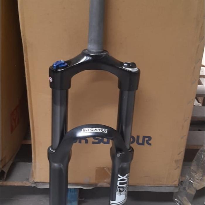 Fork 27.5 XCR Air T120 Lock Rebound Oversize QR Stanchion Hitam