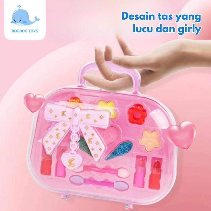 Mainan Anak Cewek - Mainan Anak Makeup Tas - Mainan Komestik Anak Bentuk Tas - Perempuan Makeup Main