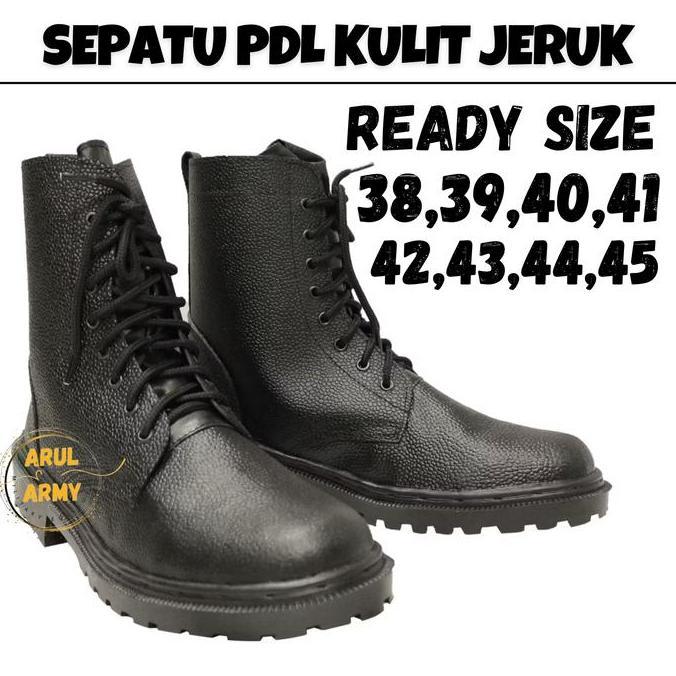 DV354 - Sepatu PDL Kulit Jeruk Satpam Security Linmas Mahasiswa Pendidikan sepatu ceko Sepatu Pendid