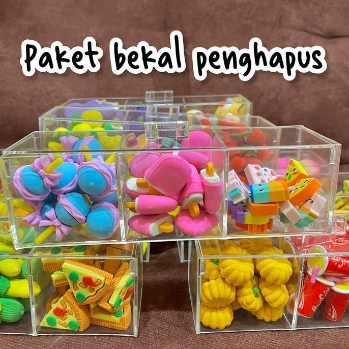 Pilihan- Paket Bekal Penghapus / Penghapus Karakter / Penghapus Bentuk Makanan / Penghapus Jepang / 