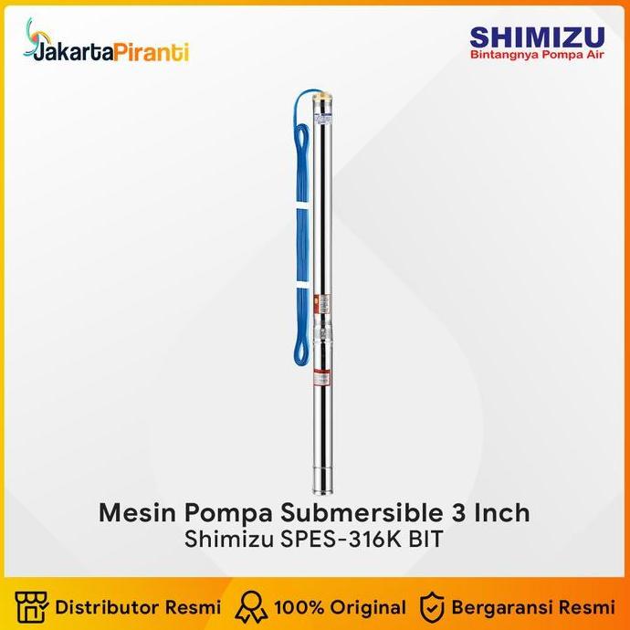 Mesin Pompa Air Celup Submersible Satelit 0.75HP Shimizu SPES-316K BIT