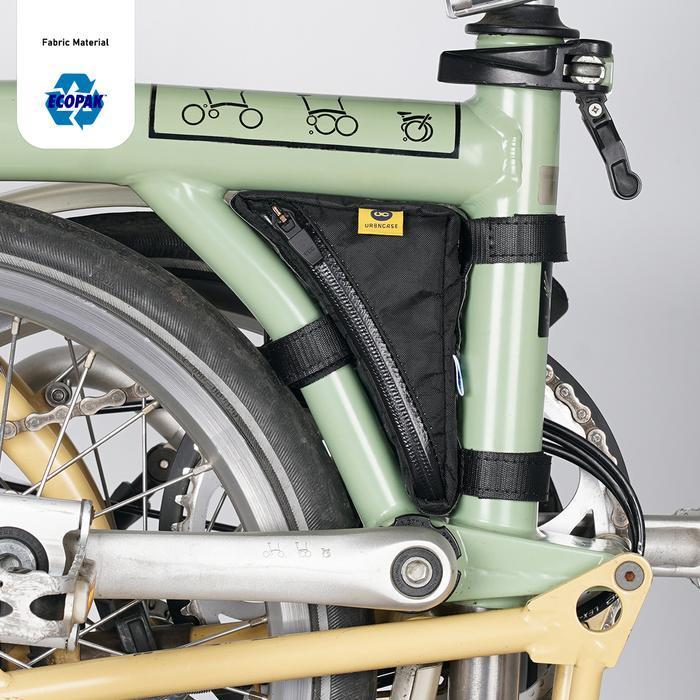 Tas Sepeda Triangle Pouch Frame Bag For Folding Bike Fit Brompton Bicycle Ecopak Fabric Original Dan
