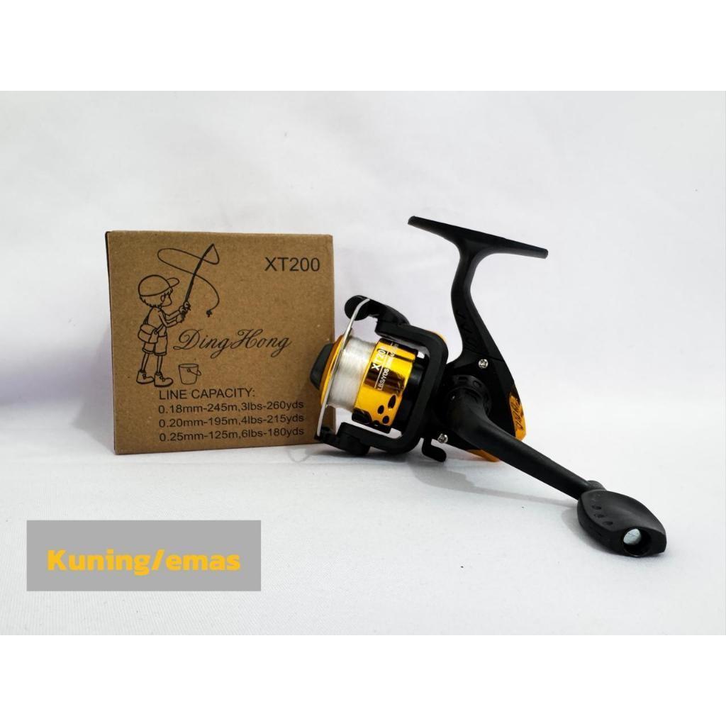 Reel Pancing Pemula Tipe Spinning 200 Fishing Reel Free Senar Pancing Pada Spool Bahan Plastik
