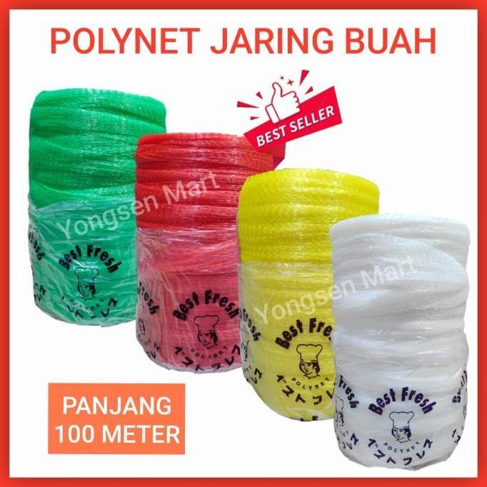 murahstorez- polynet roll 100 meter , waring , rambang , jaring buah , jaring salak Diskon