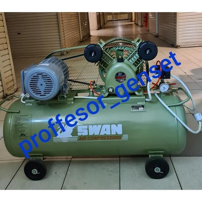 New- Kompresor Angin Swan 2 Hp ( Pk ) 2Hp Komplit Motor Svu 202 Compressor