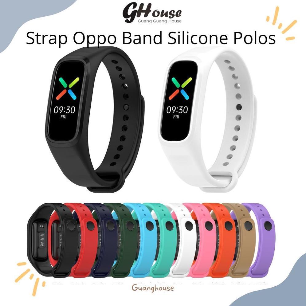 ORIGINAL Strap Oppo Band Silikon Tali Pengganti Jam Oppo Band Bahan Silikon Warna Warni Polos