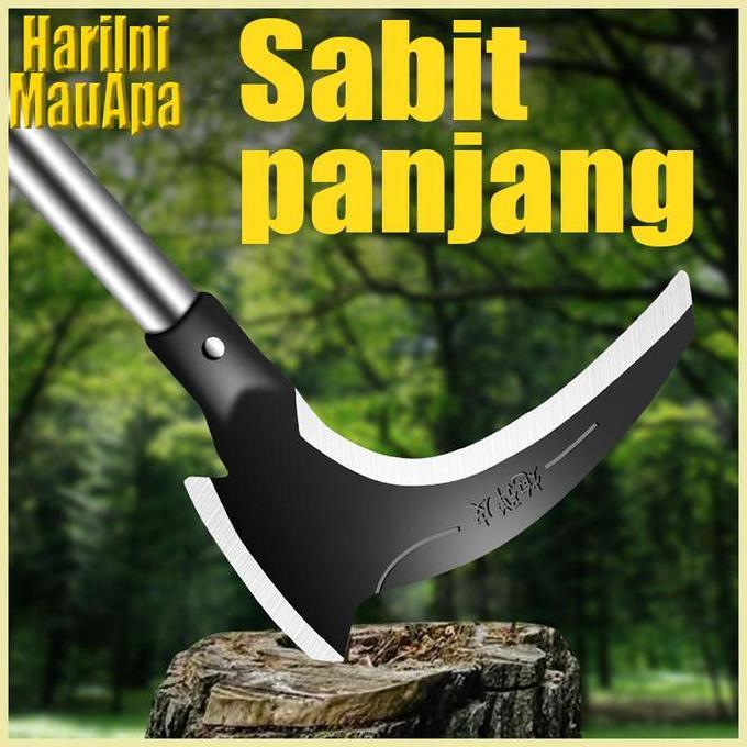 40/50/60cm Sabit Pertanian Multifungsi Alat Panen Padi, Pemangkas Rumput & Berkebun Sabit Kecil sabi
