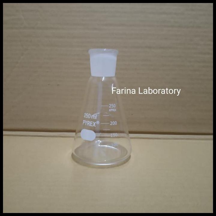 Erlenmeyer Asah 250Ml Pyrex Class A Terlaris