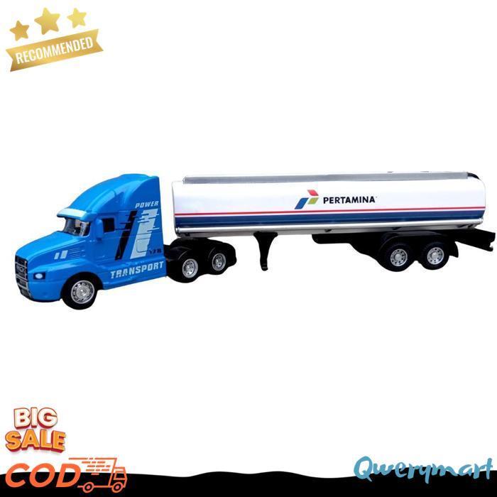 Diecast Truck Tangki Truck Oil Besi Premium Banyak Item