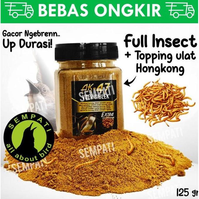 Sempati  Voer Ciblek 125Gr Extra Pakan Voer Pur Burung Ciblek Sawah Jawa Prenjak Makanan Penggacor G