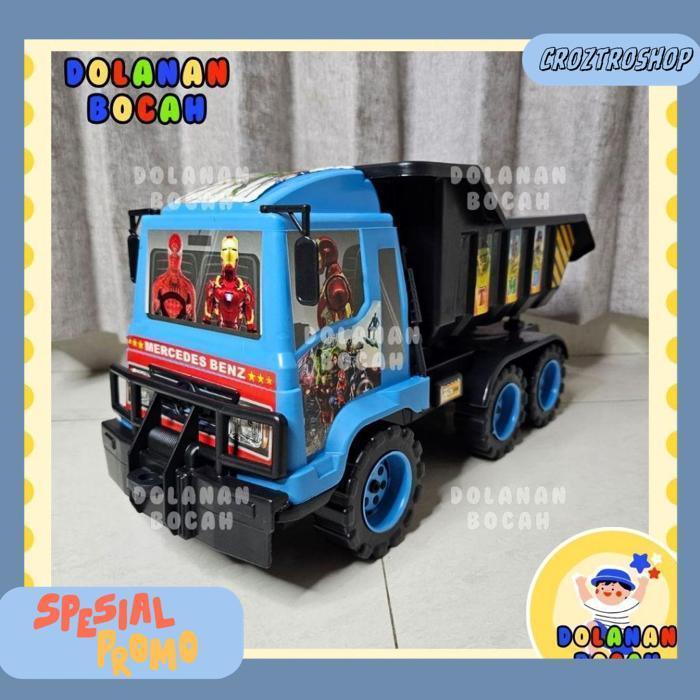 Mainan Truk Tarik Oleng Dump Truck Pasir Suara Tektek Murah Tmd 01