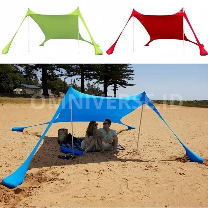 (Preorder) Outdoor Portable Lycra Beach Canopy Portable Windproof And Sunscreen Sun Shelter Canopy G