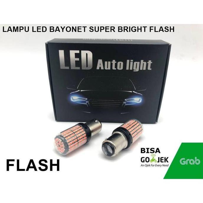 Lampu Led Bayonet Bayonet 1157 Flash 144 Led Super Bright S2645