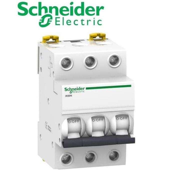 Mcb schneider 3 Phase 25 A 6ka ik60N ORI / MCB 25 A 3 Phase Schneider