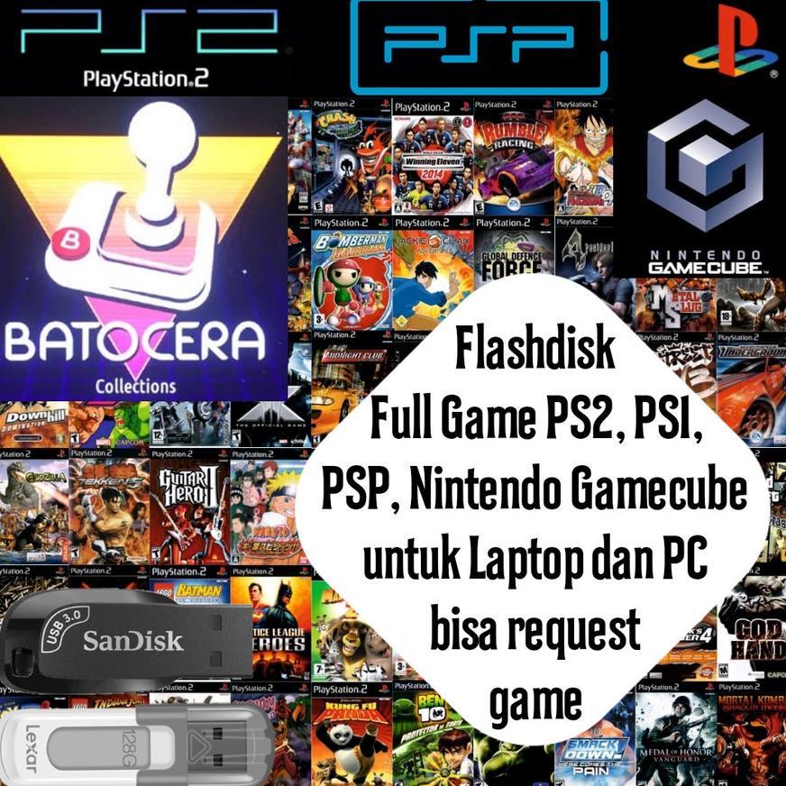 Flashdisk game batocera, Emulator game PC, colok dan main, BISA REQUEST FD, HDD, SSD game, Wii, Swit