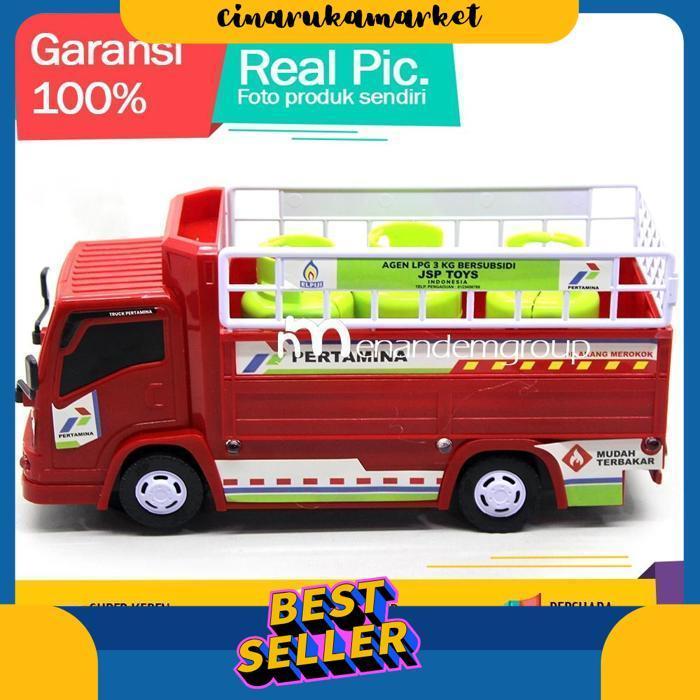 Manan Mobil Mobilan Truk Oleng Truk Besar Klakson Mania Engkel Angkut Gas Pertamini Berjalan Bersuar